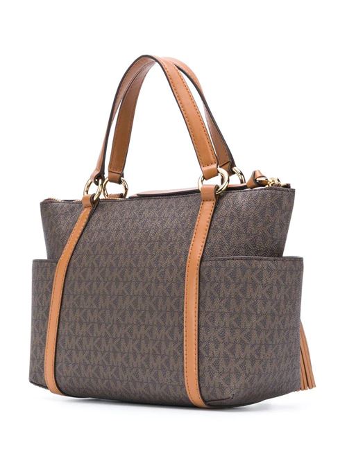 Michael Kors Nomad bag for women. MICHAEL KORS | 30T0GNXT1B252BRN/ACORN